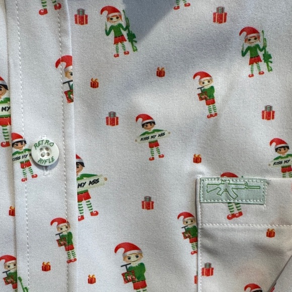 Retro Rifle “White Elephant” Men’s Button Down - Picture 3 of 3